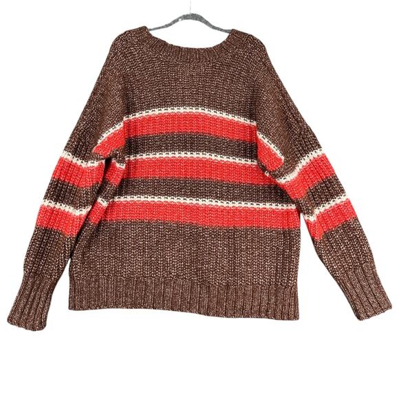 Offline By Aerie Striped Crew Neck Long Sleeve Pullover Sweater Womens XL - Picture 2 of 8